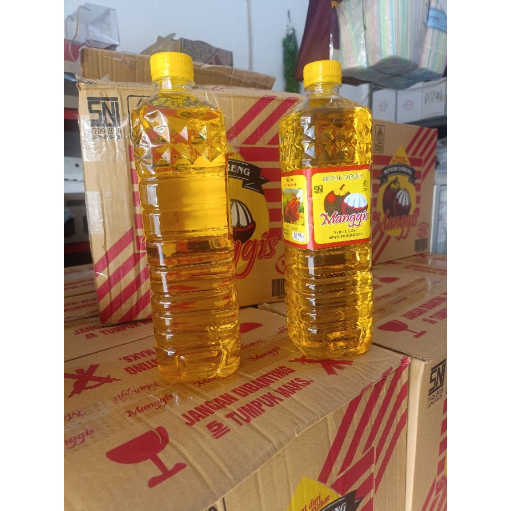 1 dus minyak goreng manggis 1liter isi 12 botol
