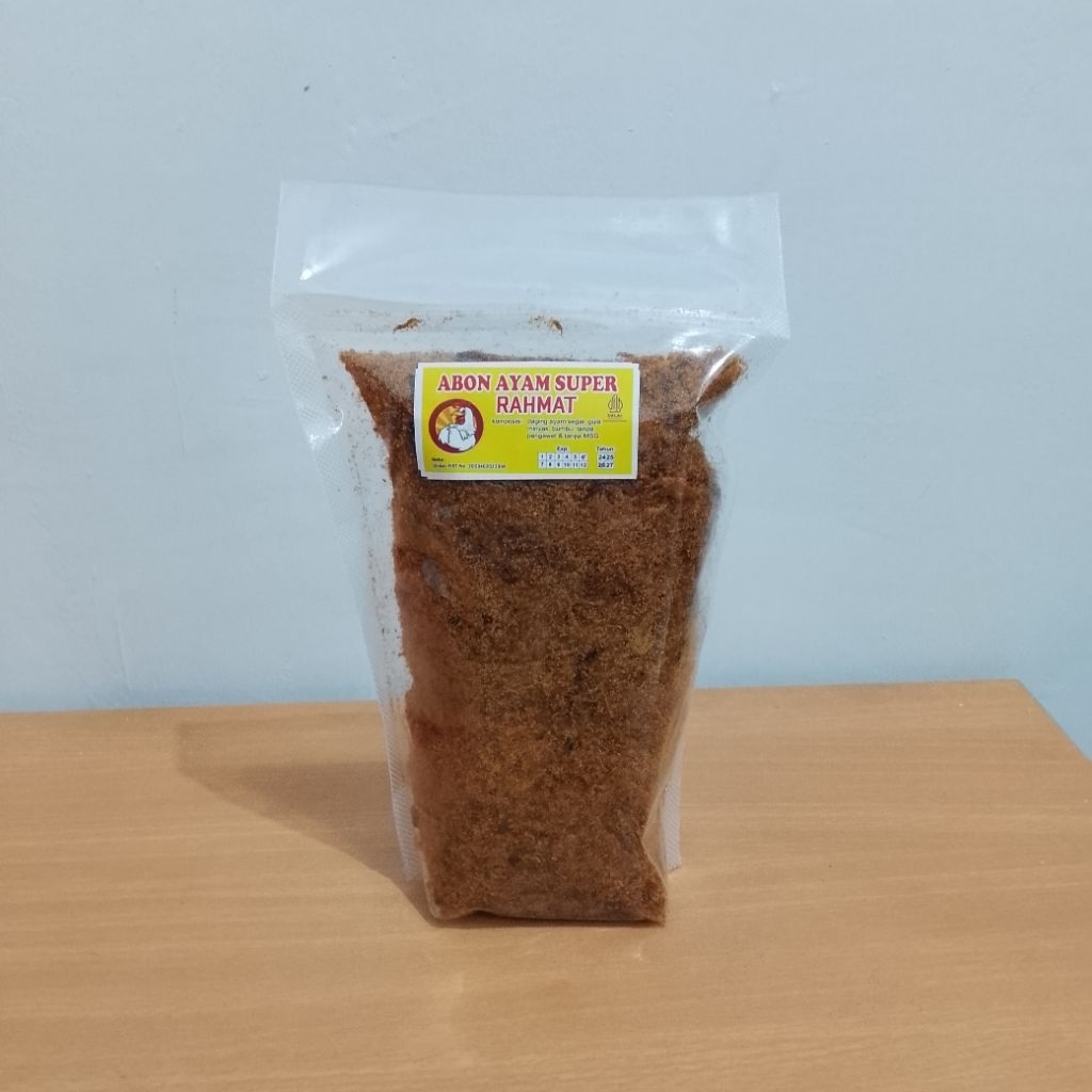 Abon Ayam Super Rahmat Original 250g – Abon Ayam Asli Tanpa MSG | Abon Gurih Sehat Rumahan