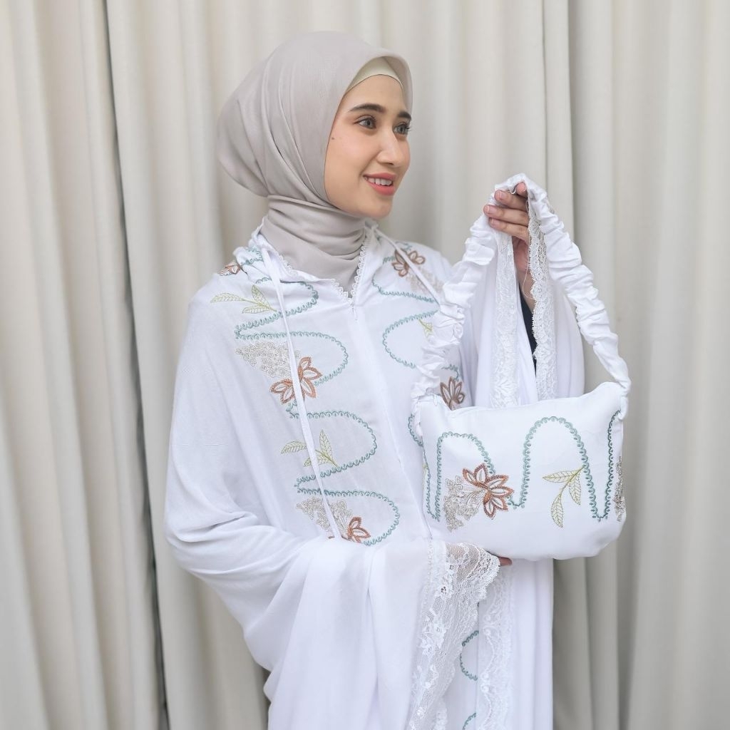 mukena rayon bordir premium