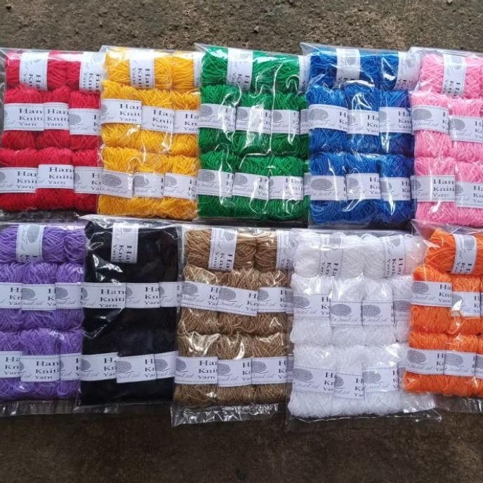 Wol isi 10 / Benang Wol Warna / Benang wol pak / Benang wol kecil warna warni / Benang wol isi 10 / 