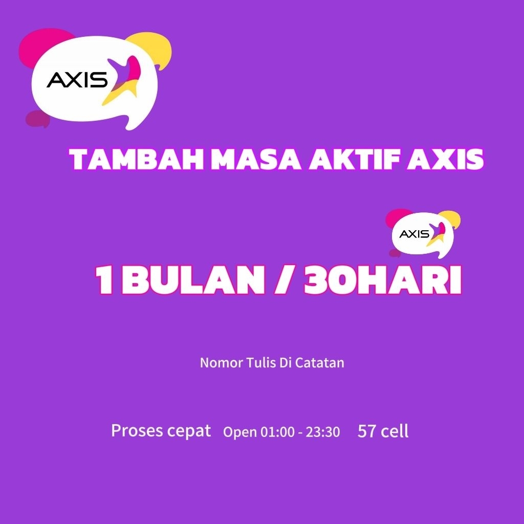 Tambah Masa Aktif Nomor /Kartu Axis