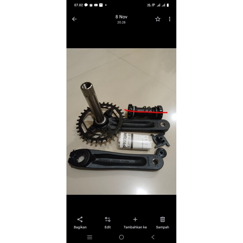 crankset mtb syte recon tanpa BB