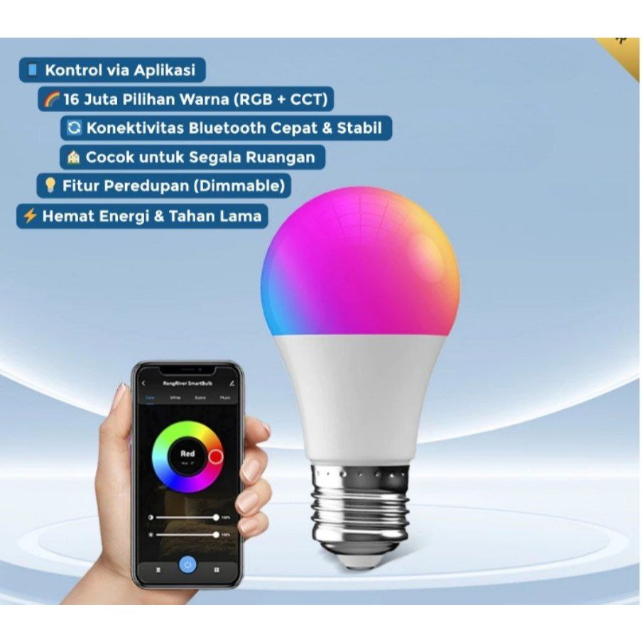 Smart Lamp Bulb / lampu Pintar / smart bluetooth lamp