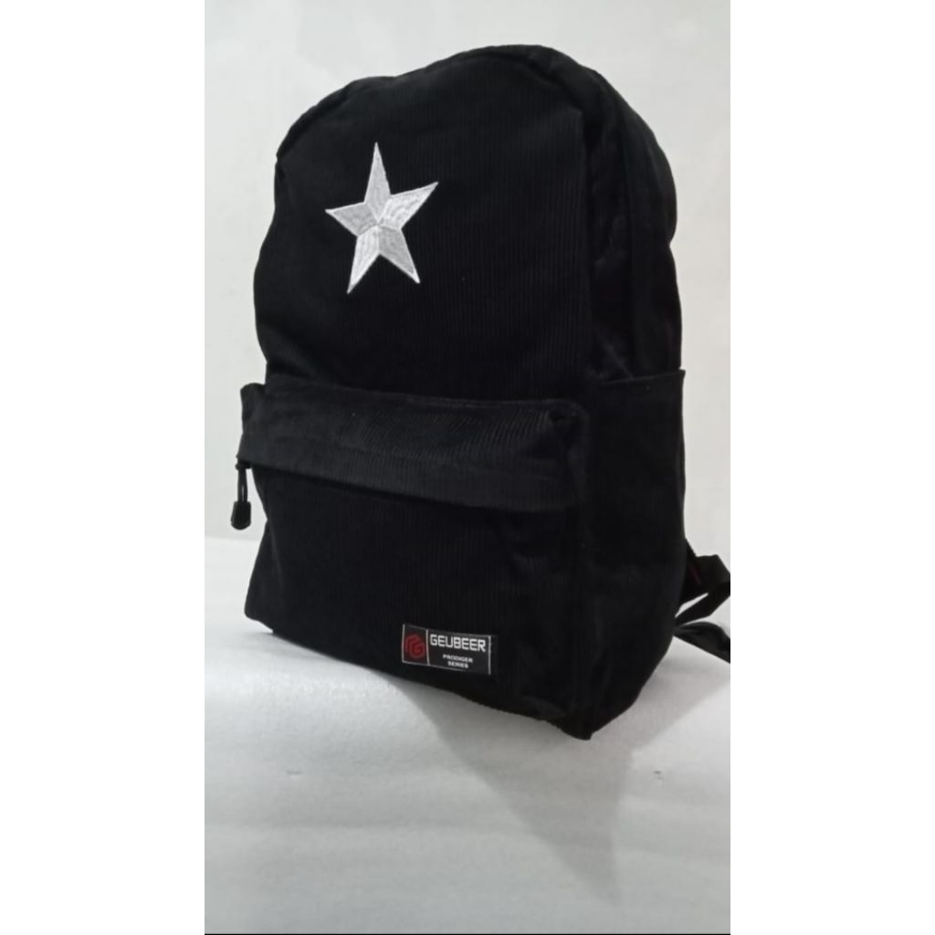 TAS RANSEL CORDUROY LOGO BINTANG