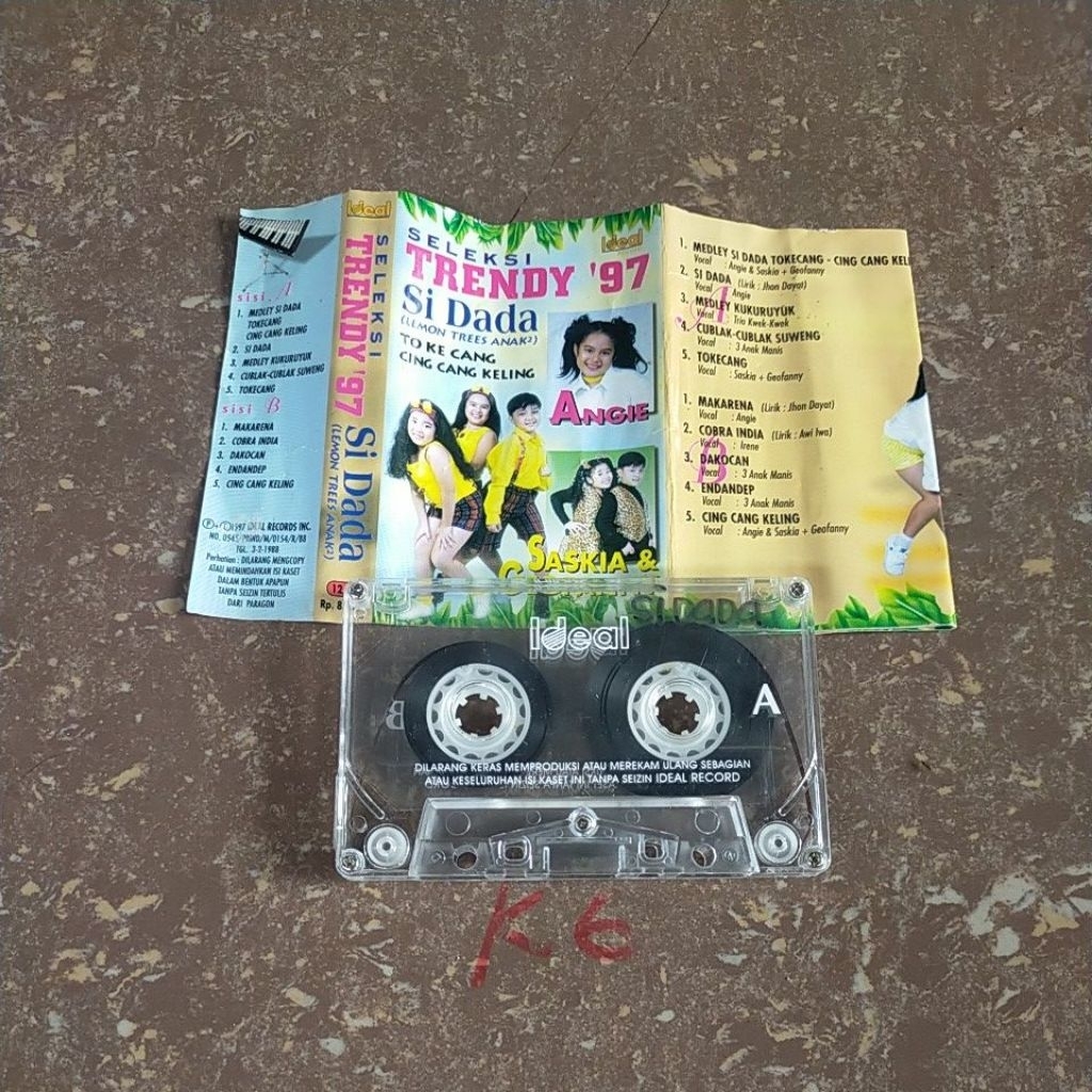 kaset tape pita lagu anak - seleksi trendy 97