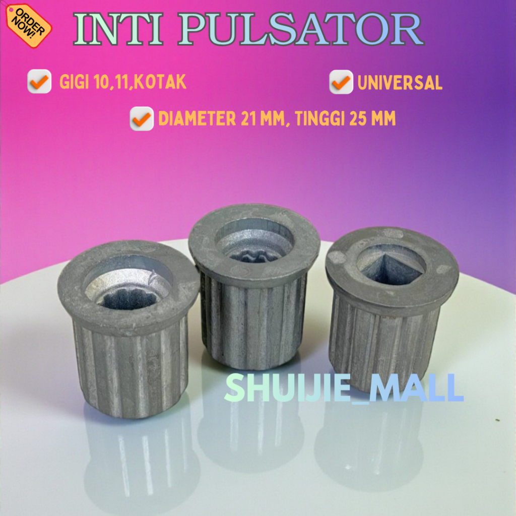 INTI AS PULSATOR MESIN CUCI GIGI 10 / GIGI 11 / GIGI KOTAK / Gigi Inti Pulsator Mesin Cuci 2 Tabung