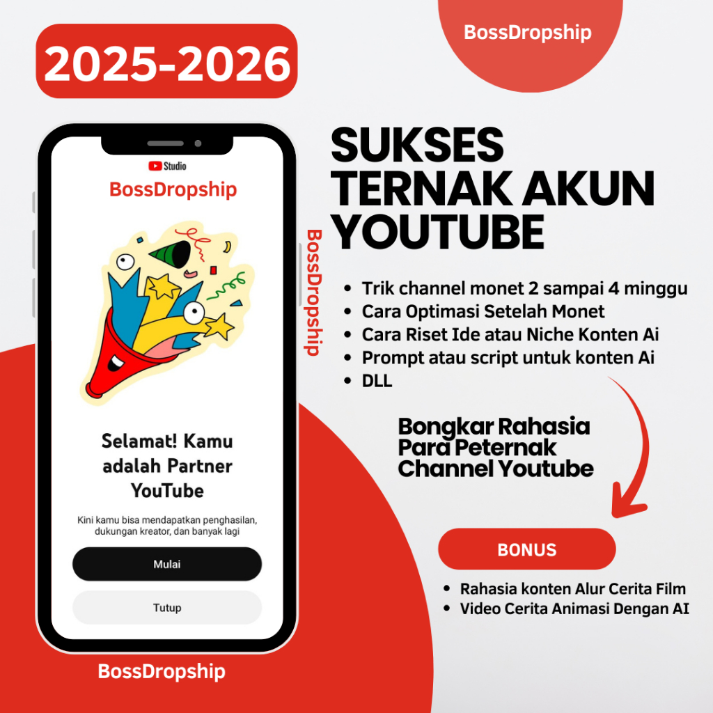 Cara Ternak Channel Youtube Belaja Bisnis Online Rahasia Ternak Youtube Kejar Jam tayang