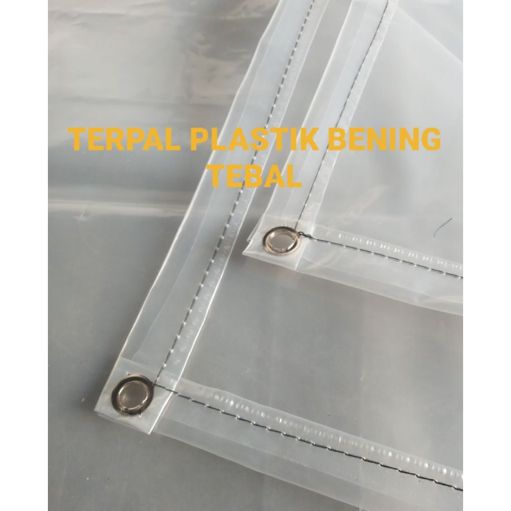 Terpal Plastik Bening TEBAL Ukuran 3x6 Meter - Terpal Transparan