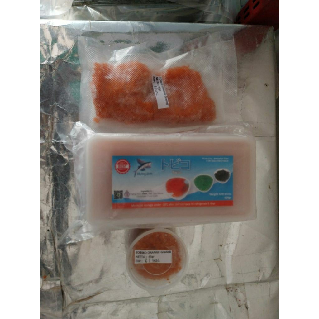 Tobiko orange/ telur ikan terbang repack
