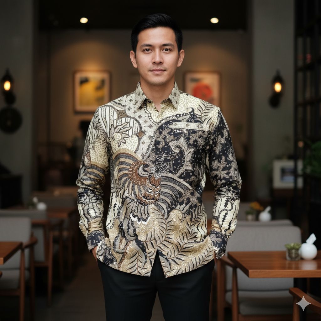 Baju Kemeja Batik Pria Bahan Doby Premium