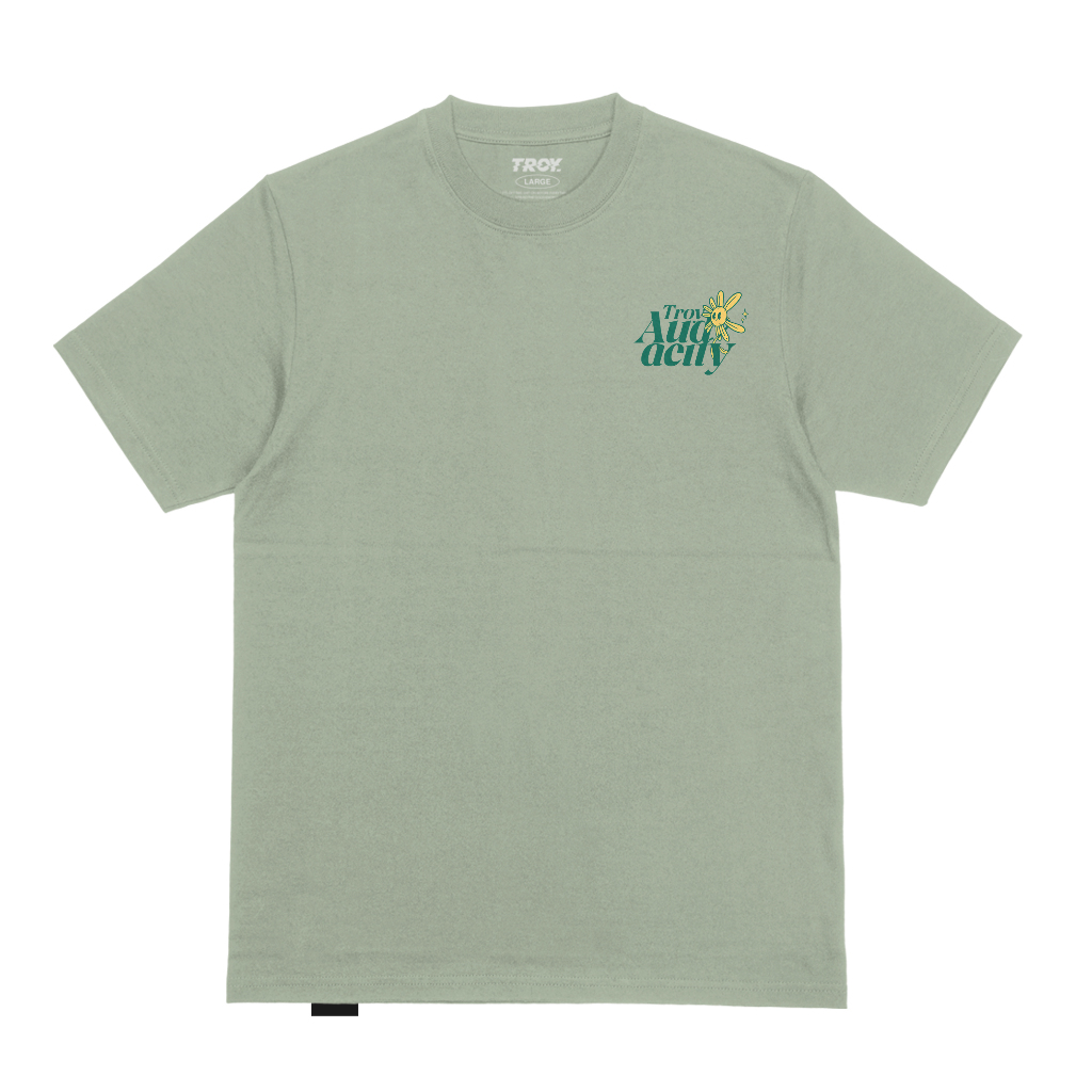 Troy Company T-shirt Sage Green Audyc - Kaos Lengan Pendek Kaos Hijau Sage MTD 3410
