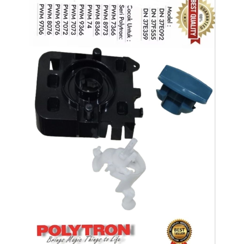1 SET BRACKET +SELECTOR DRAIN DAN KNOP POLYTRON Pembuangan Air Mesin Cuci POLYTRON 2 Tabung Model Ko