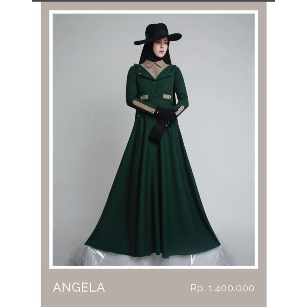 LVA DAILY ANGELA DRESS /DRESS MUSLIMAH SIMPEL ELEGANT