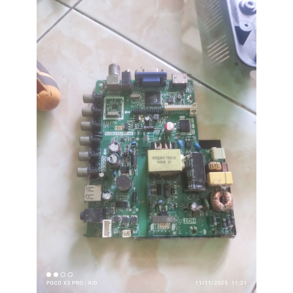 mesin tv akari le32p58