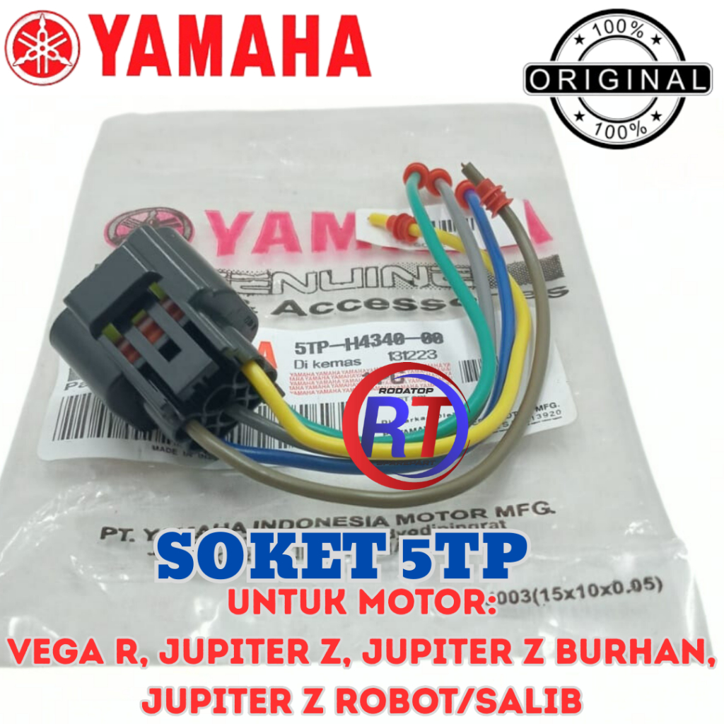 ORIGINAL SOKET CDI 5TP YAMAHA UNTUK MOTOR VEGA R/JUPITER Z/JUPITER Z BURHAN/JUPITER ROBOT/SALIB ORIG