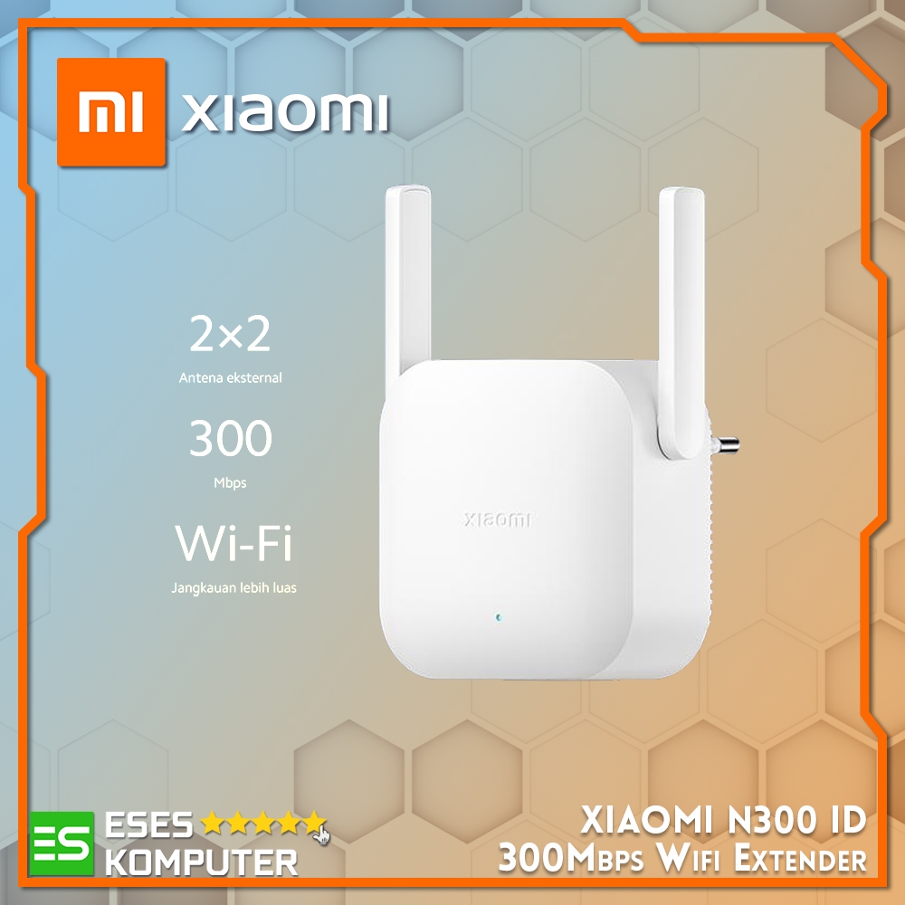WiFi Range Extender Xiaomi Mi N300 ID 300Mbps Wi-Fi Range Repeater