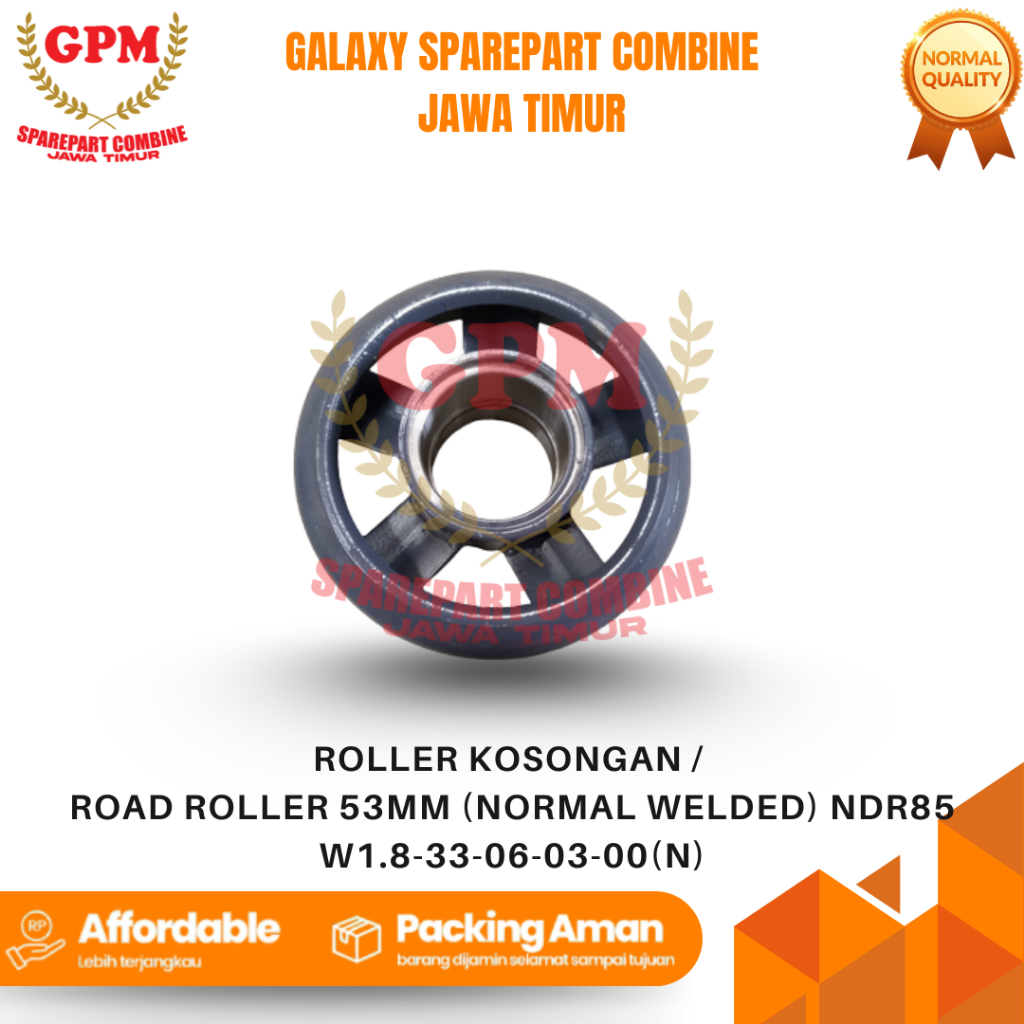 ROAD ROLLER 53mm (NORMAL WELDED) / ROLLER KOSONGAN NDR85 / W1.8-33-06-03-00(N)