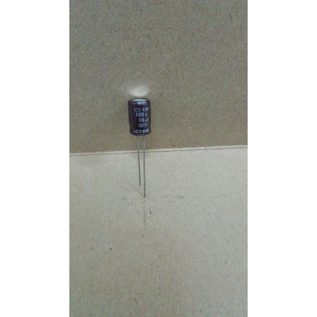 6340 kapasitor elco 10uf 10 uf 100v 100volt 100 volt bp bipolar bi polar
