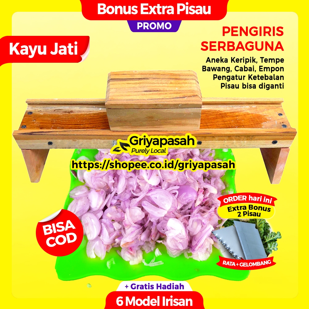 GRIYAPASAH Pengiris Pemotong Bawang Goreng Usaha Resto Usaha Sampingan Hasil Super Tipis