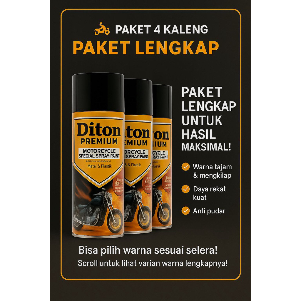CAT SEMPROT PYLOX PILOX DITON PREMIUM PAKET 4 KALENG