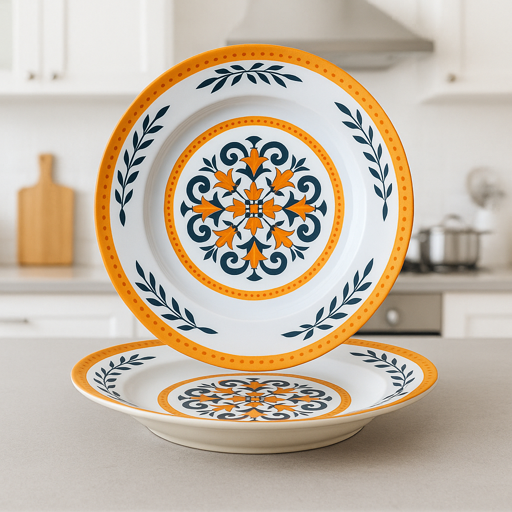 PIRING MAKAN MELAMIN 9 INCH MOTIF