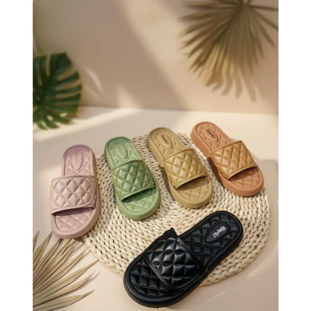 Sandal wanita slop himoki sofa viral, slop wanita karet jelly cocok untuk harian