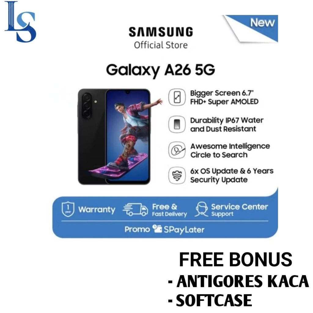 HP SAMSUNG GALAXY A26 5G RAM 8/256 GB [Samsung A26 5G 8/256 GB] New BNIB Garansi Resmi