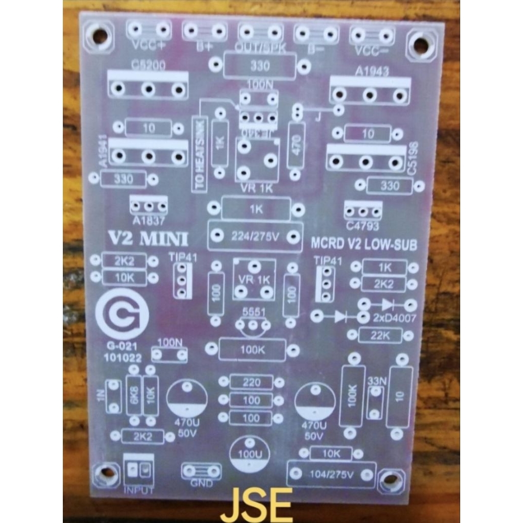PCB MCRD V2 MINI FIBER SUB LOW
