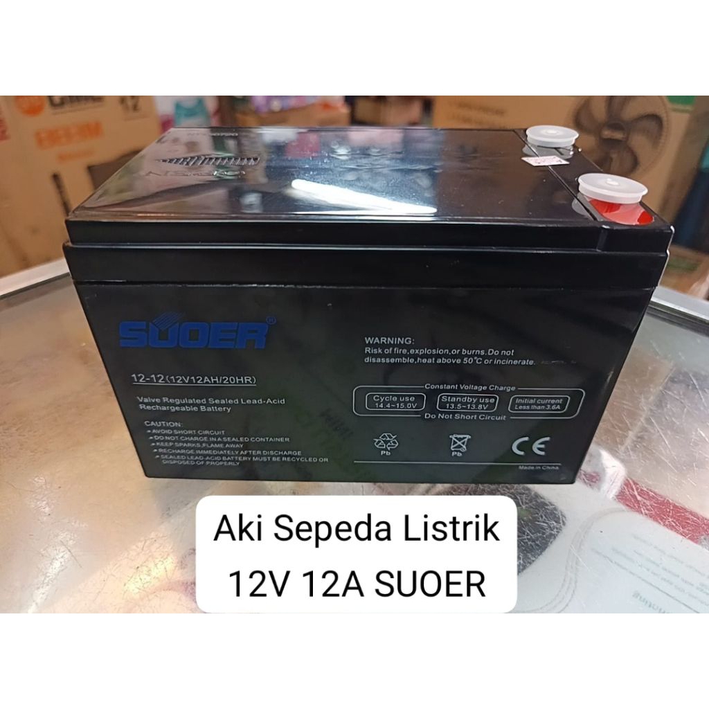 AKI SEPEDA LISTRIK.MERK SOUER