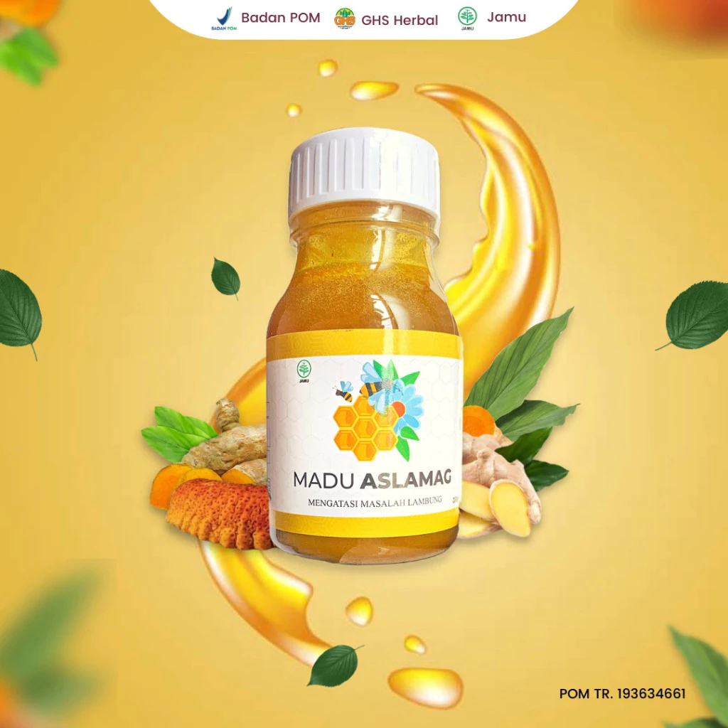 Madu Asam Lambung ASLAMAG 350gram Original Untuk Redakan Maag BPOM