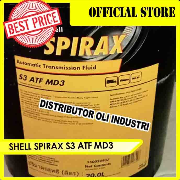 Shell Spirax S3 ATF MD3 ( Automatic Transmission Fluid ) - Kemasan 20 Liter