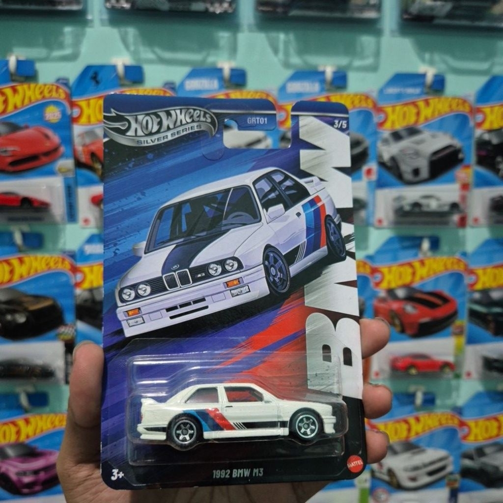 HOT WHEELS SILVER SERIES BMW M3 1992 PUTIH
