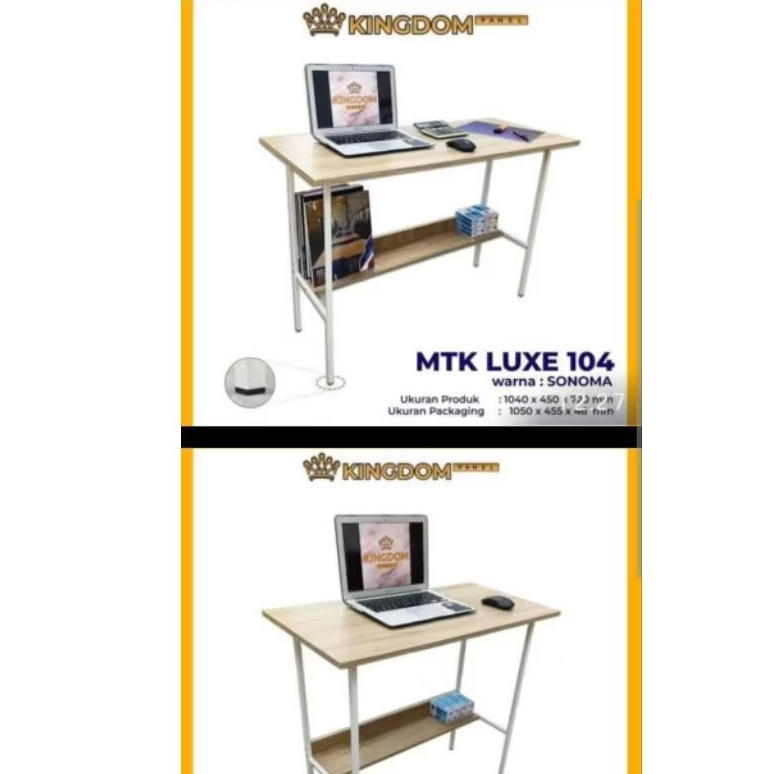 Meja Komputer/ Meja Kerja MTK Luxe 80/104/120 Kingdom