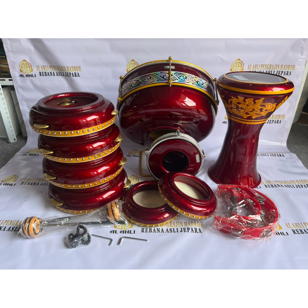 ALAT HADROH SATU SET / REBANA SATU SET BERKUALITAS