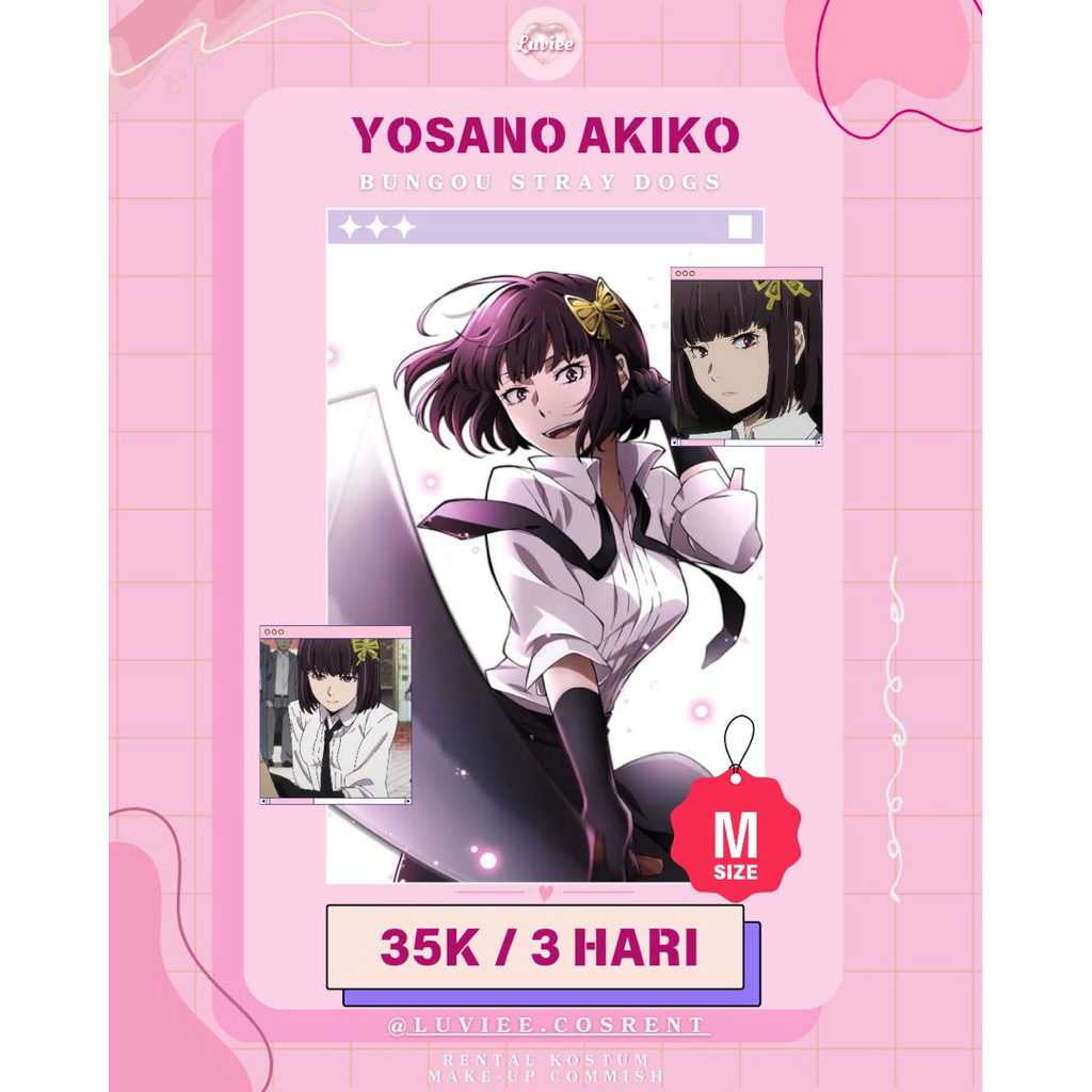 Yosano Akiko Rental kostum cosplay