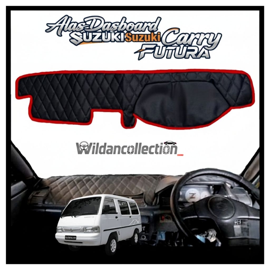 Alas / Cover Dashboard Kulit Sintetis Suzuki Carry Futura / Pelindung Dashboard Carry Futura Motif W