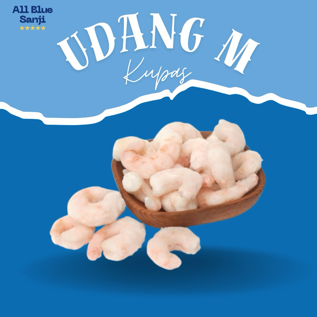 Udang Kupas size M - Udang Kupas Frozen Seafood - Udang Kupas Bersih Premium