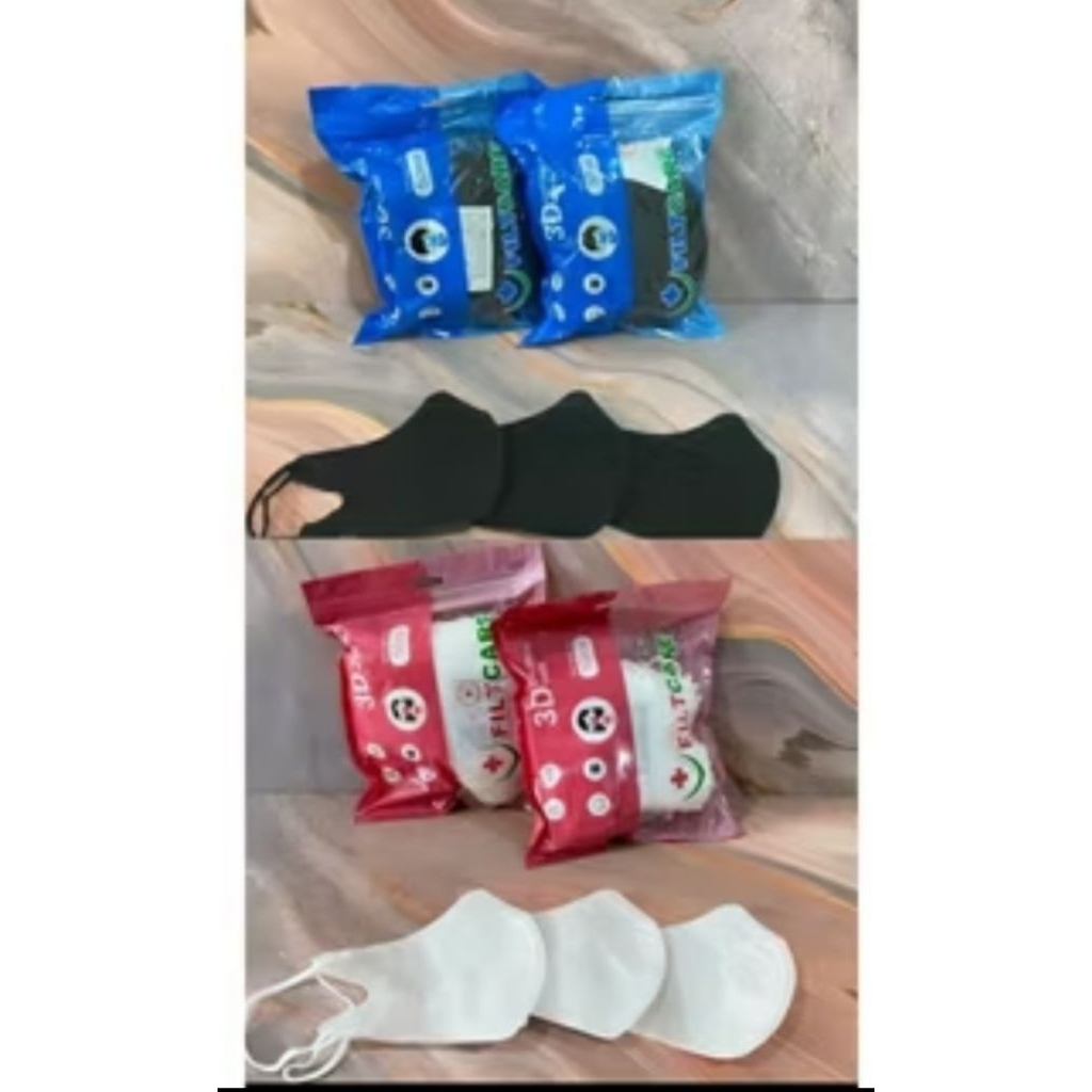 Masker DB Anak Polos Hitam/ Putih