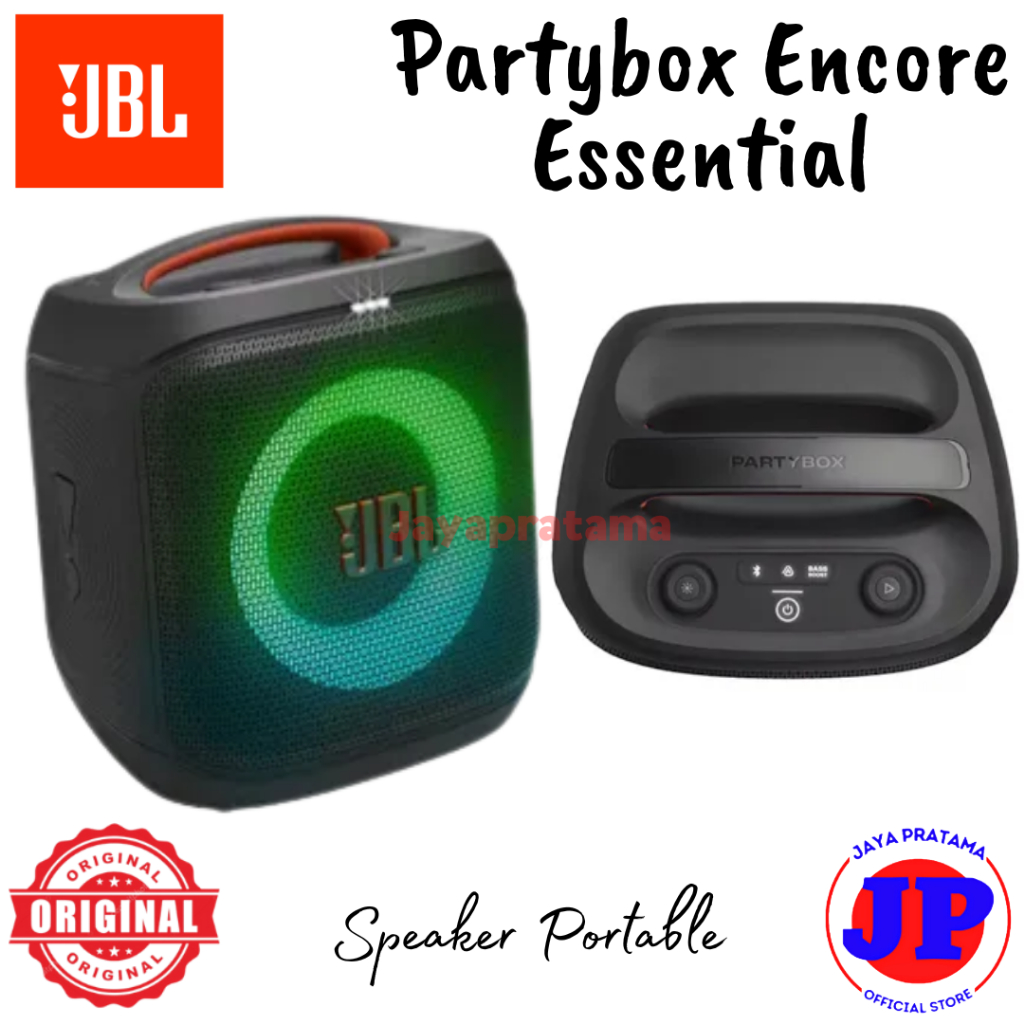 JBL PartyBox Encore Essential 100W Sound Built-in Dynamic Light Show Original JBL Speaker Portable