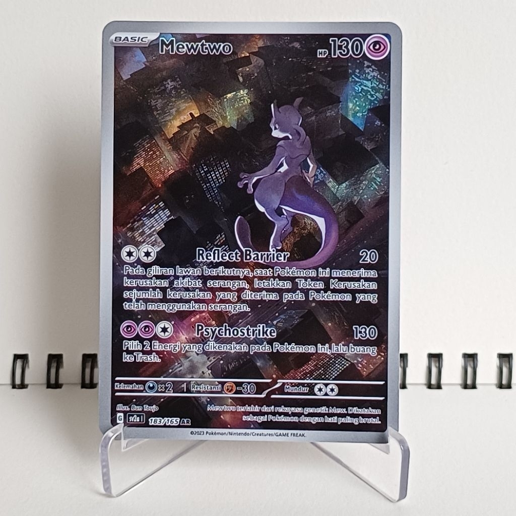 Mewtwo - Kartu Pokemon TCG Indonesia - Scarlet & Violet 151 SV2a | 183/165 | AR ORIGINAL