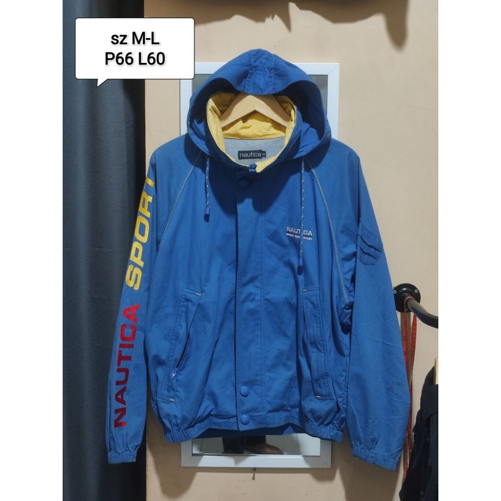 Jacket vintage nautica spellout bordir oversize