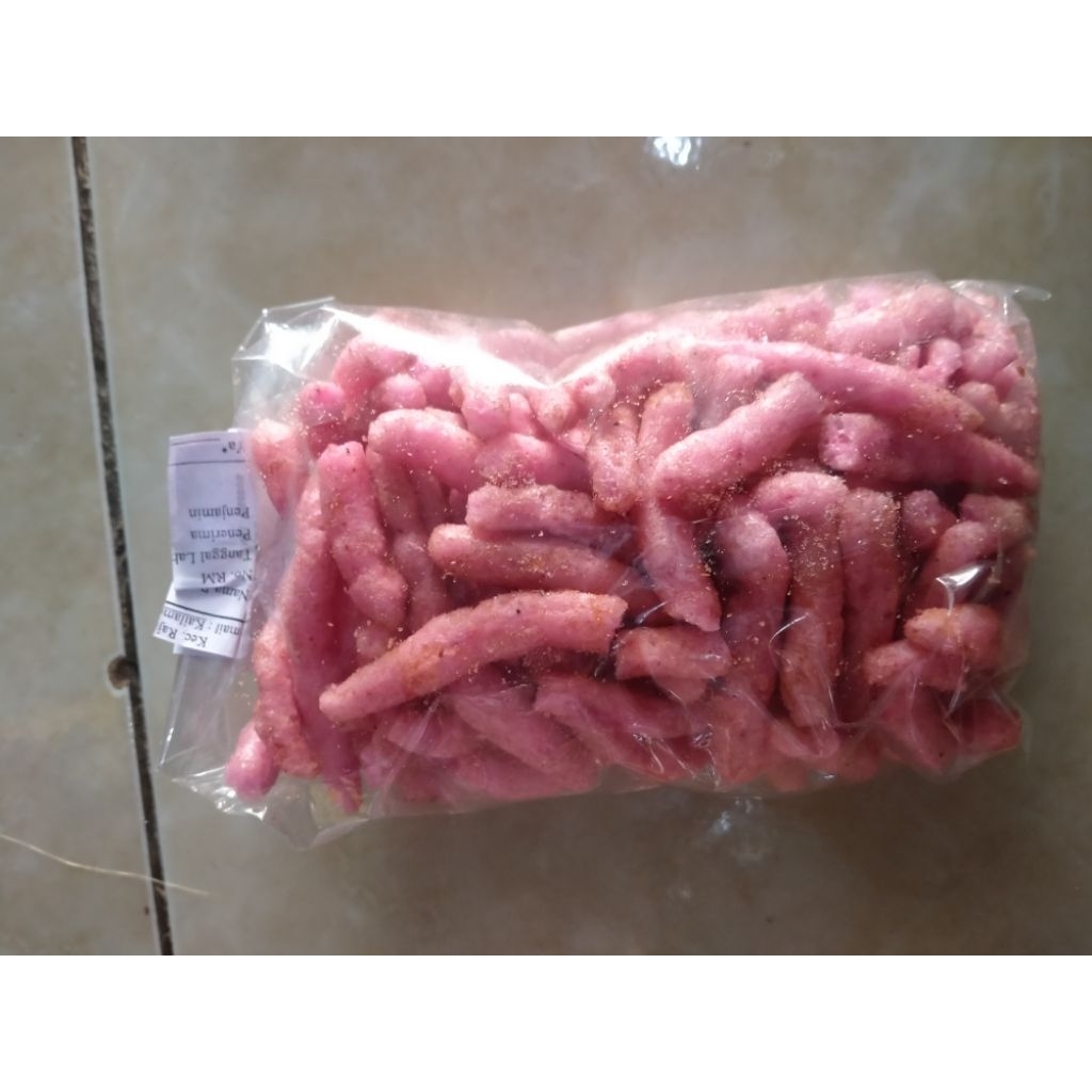kerupuk merah rasa bawang