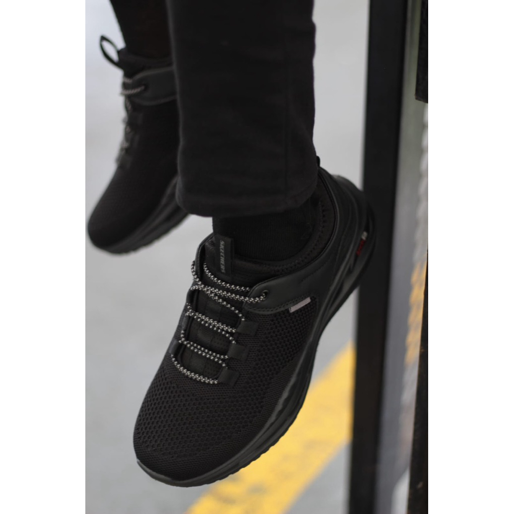 SKECHERS ARC FIT ORVAN MONO BLACK ORIGINAL SIZE 45