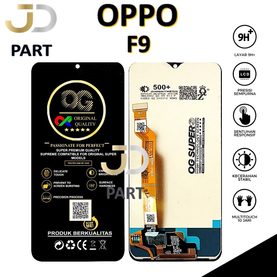 LCD TOUCHSCREEN OPPO F9 ORIGINAL 100% COMPLETE