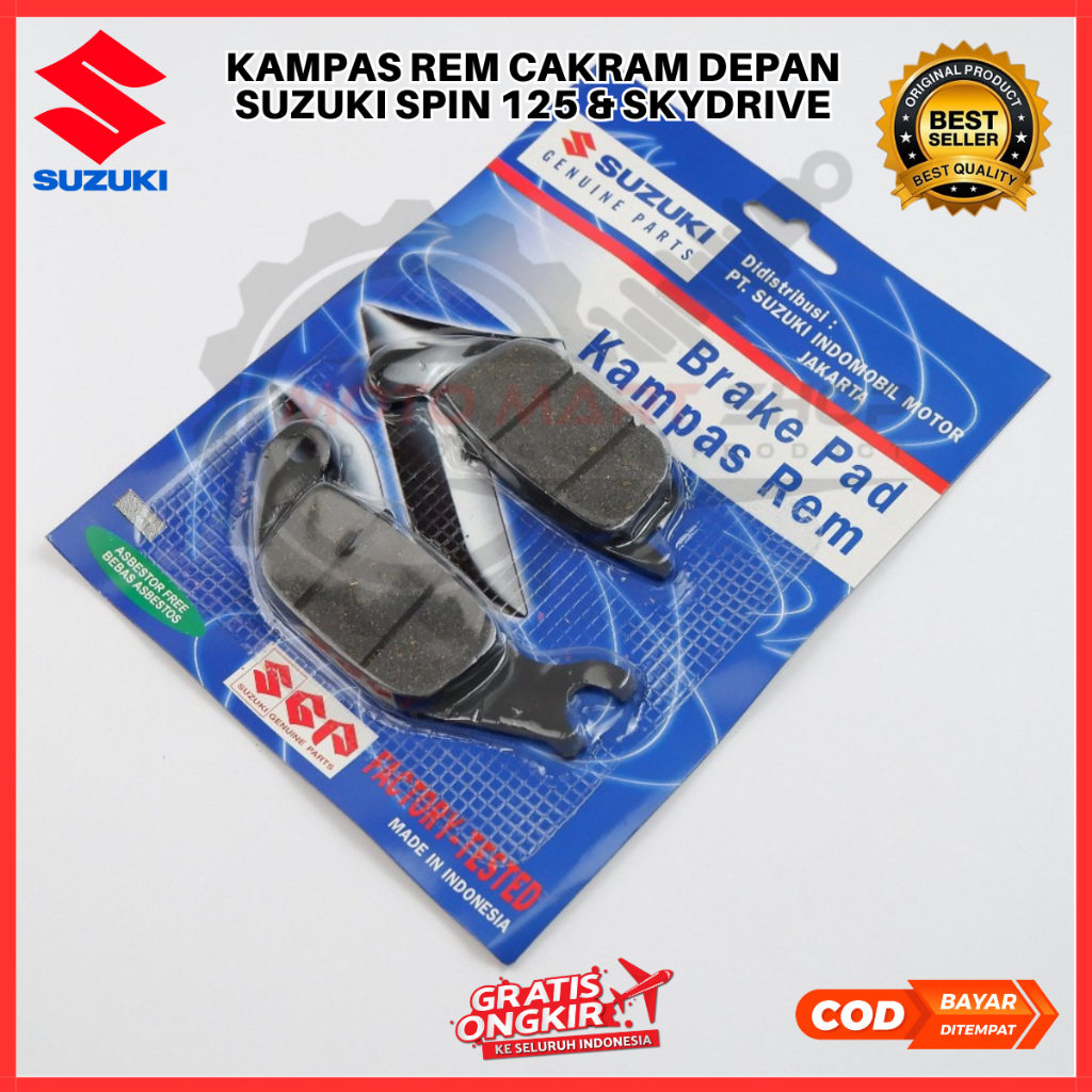 Kampas Rem Cakram Depan Suzuki Spin 125 Skydrive