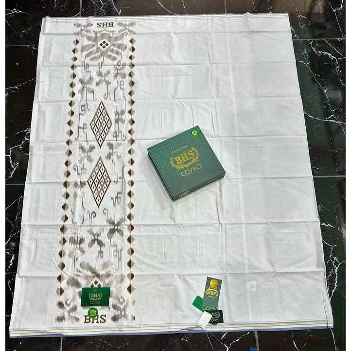 Sarung BHS Cosmo Polos Gold Silver  BHS Classic Gold Silver Sarung Santri Terlaris