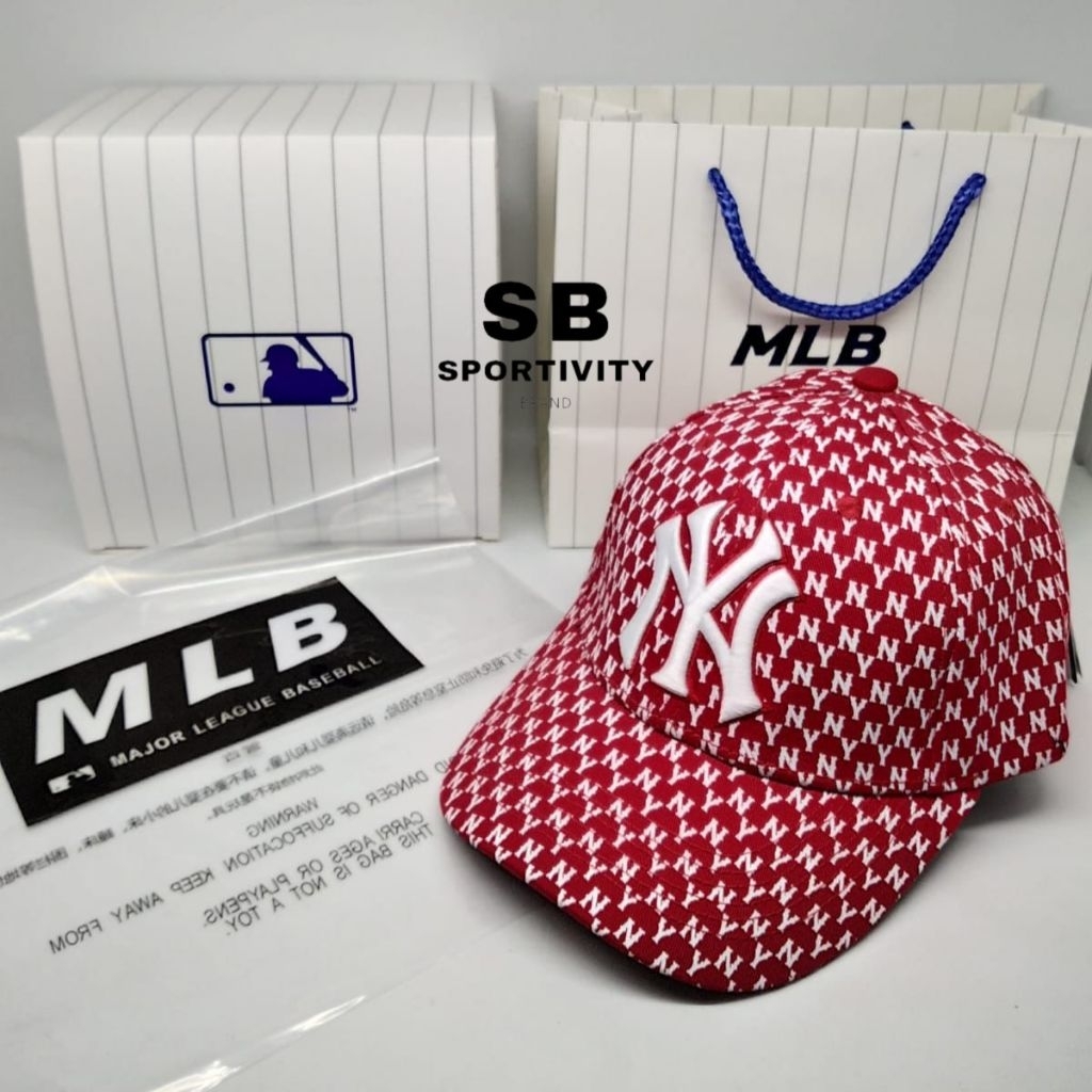 G-264 Topi MLB Baseball NY Monogram Red