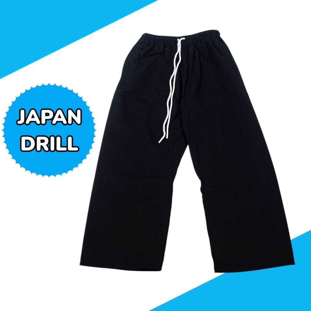 CELANA SILAT HITAM JAPAN DRIL / CELANA SILAT / KOMPRANG HITAM