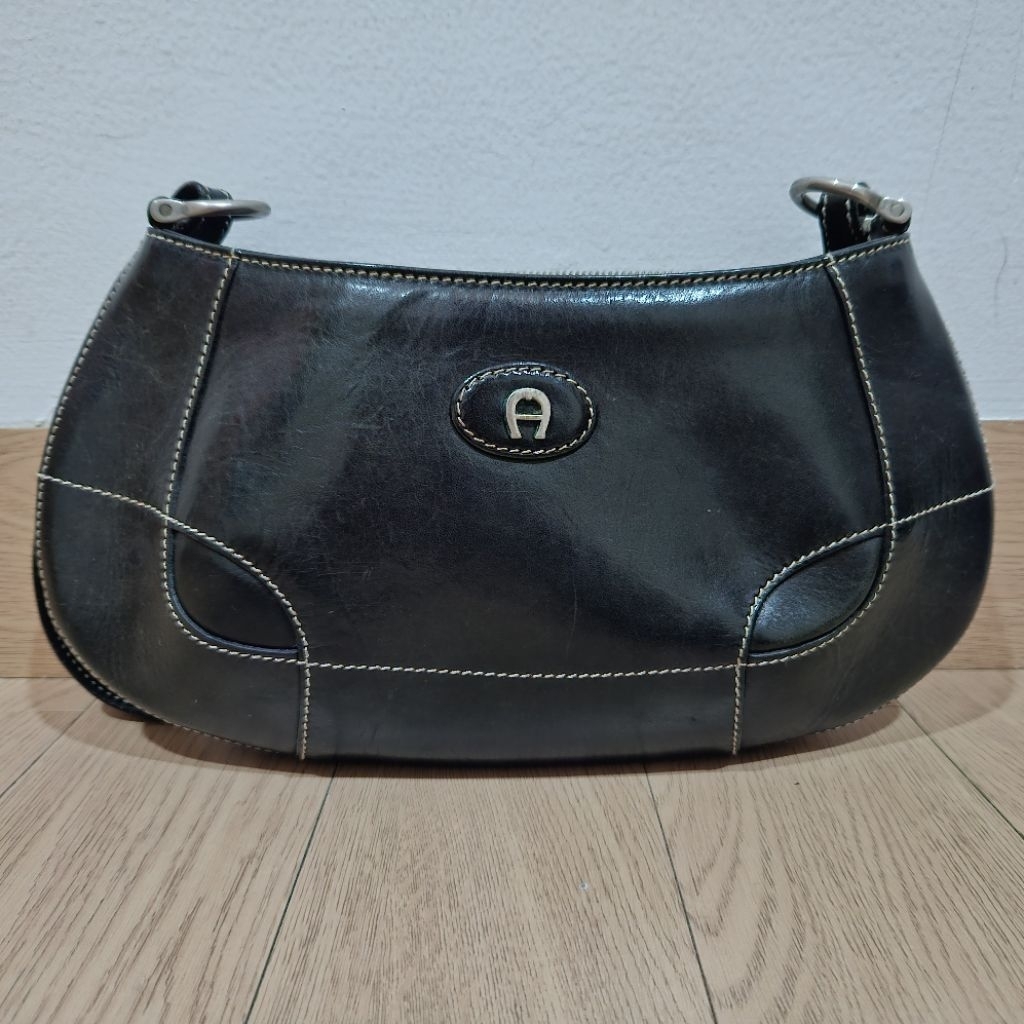PRELOVED VINTAGE AIGNER SHOULDER BAG AUTHENTIC