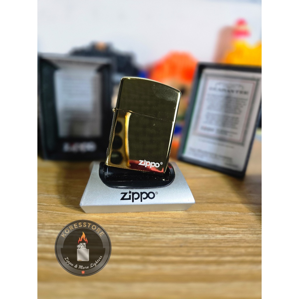 ZIPPO ORIGINAL GOLD CHROME ZIPPO TITLE 315Z MADE IN USA